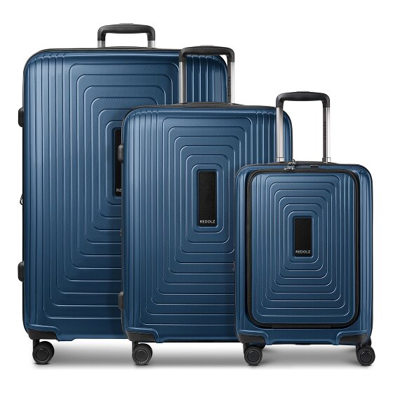 Redolz Essentials 14 4 roues Set de valises 3 pièces avec soufflet d'extension