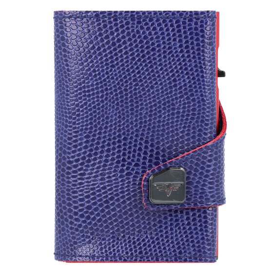 Tru Virtu Click & Slide Porte-cartes de crédit RFID en cuir 6,5 cm
