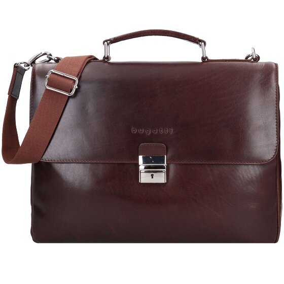 bugatti Romano Messenger en cuir, 40 cm, compartiment pour ordinateur portable