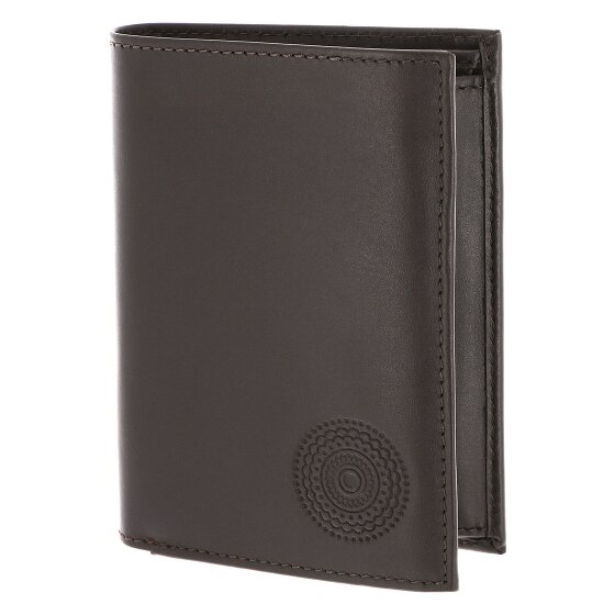 oxmox Leather Porte-monnaie Protection RFID Cuir véritable 10 cm