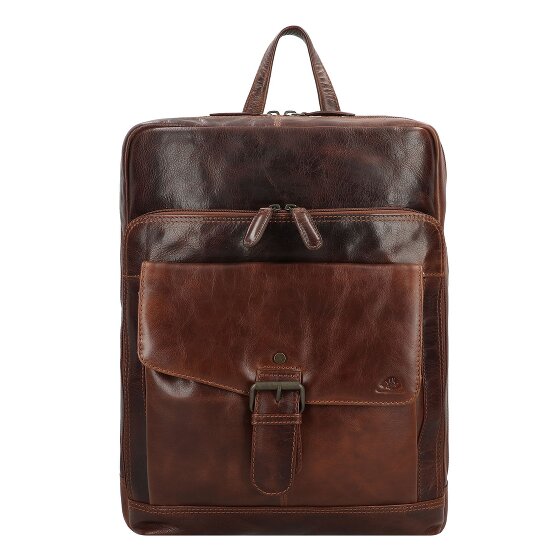 Greenburry Rugged Sac à dos professionnel Cuir 39 cm Compartiment pour ordinateur portable
