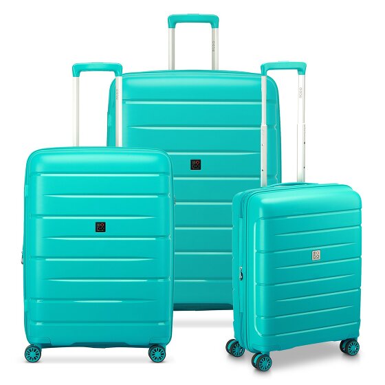 MODO by Roncato Starlight 3.0 4 roulettes Set de valises 3 pièces avec soufflet d'extension