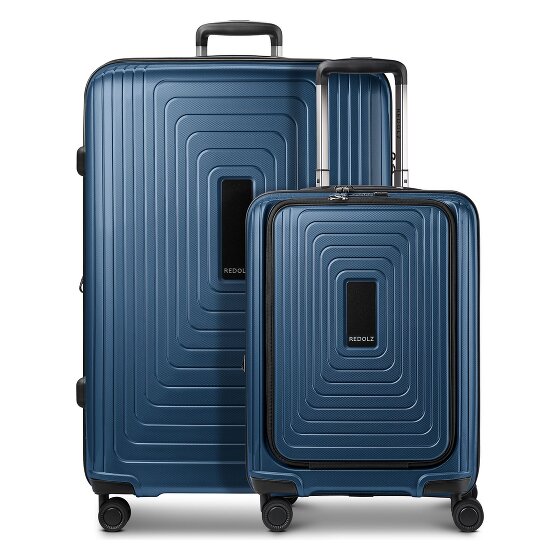 Redolz Essentials 14 Set de valises à 4 roulettes 2 pcs. compartiment pour ordinateur portable avec soufflet d'extension