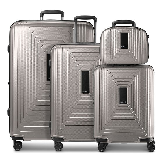Redolz Essentials 14 Set de valises à 4 roulettes + Beautycase 4 pcs. avec soufflet extensible
