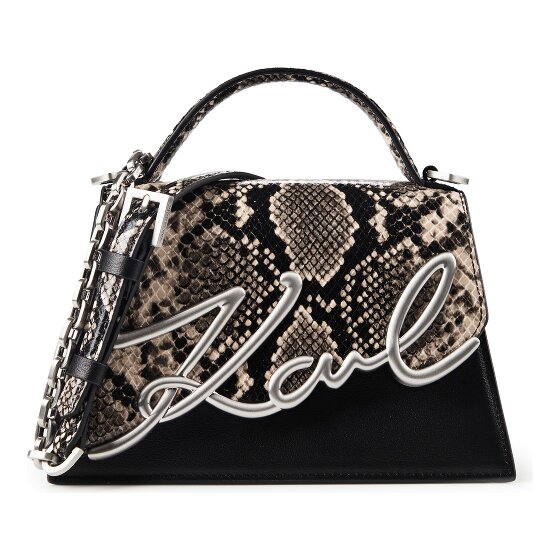 Karl Lagerfeld Signature 2.0 Sac à main Cuir véritable 22 cm
