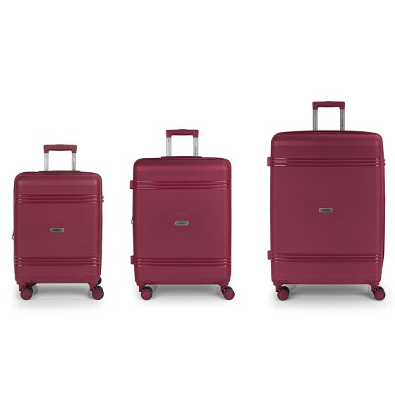 Gabol Saori 4 roulettes Set de valises 3 pièces avec soufflet d'extension