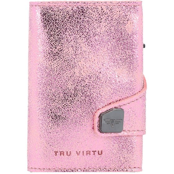 Tru Virtu Click & Slide Porte-cartes de crédit RFID en cuir 6,5 cm