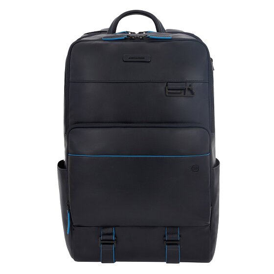 Piquadro Blue Square Revamp Sac à dos professionnel Protection RFID Cuir véritable 43 cm Compartiment ordinateur