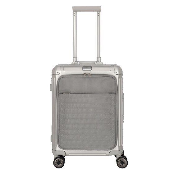 Travelite Valise cabine Next à 4 roues en Aluminium, 55 cm, compartiment pour ordinateur portable