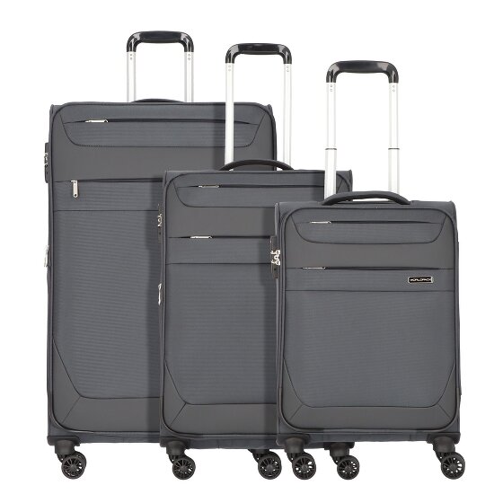 Worldpack Dublin 4 roulettes Set de valises 3 pièces avec soufflet d'extension