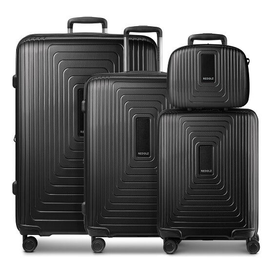 Redolz Essentials 14 Set de valises à 4 roulettes + Beautycase 4 pcs. avec soufflet extensible