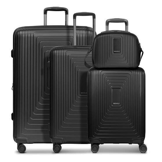 Redolz Essentials 14 Set de valises à 4 roulettes + Beautycase 4 pcs. avec soufflet extensible