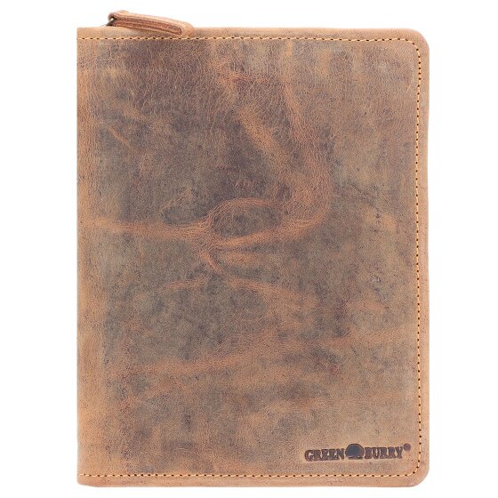 Greenburry Porte-bloc vintage en cuir 24 cm