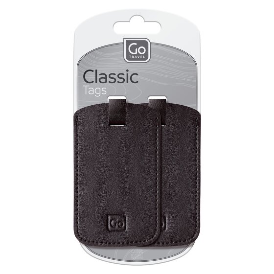 Go Travel Classic Tags Jeu d'étiquettes d'adresse 2 pcs.
