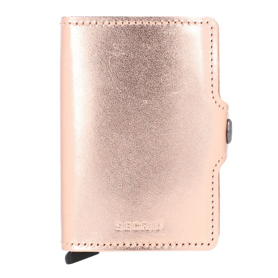 Secrid Porte-cartes de crédit Twinwallet Metallic RFID en cuir 7 cm