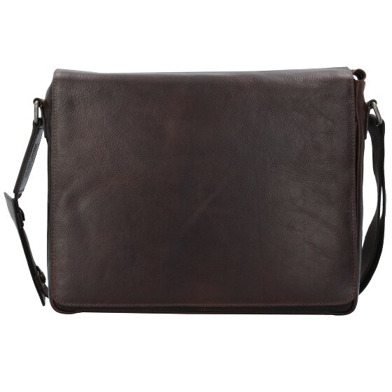 Leonhard Heyden Roma Messenger en cuir 38 cm compartiment pour ordinateur portable