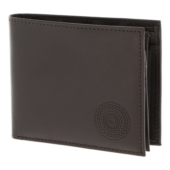 oxmox Leather Porte-monnaie Protection RFID Cuir véritable 10 cm