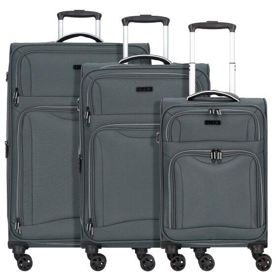 d&n Travel Line 9204 4 roues Set de valises 3 pièces avec soufflet d'extension