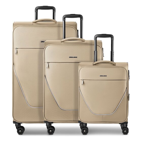 Stratic taska 4 roues Set de valises 3 pièces avec soufflet d'extension
