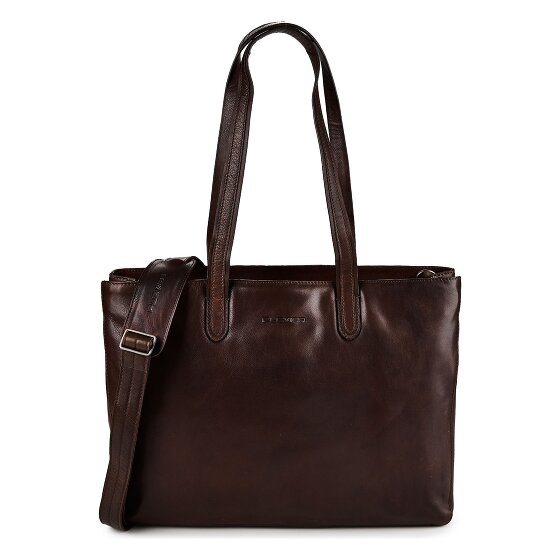 Plevier Power Sac de shopper Cuir véritable 31 cm Compartiment ordinateur