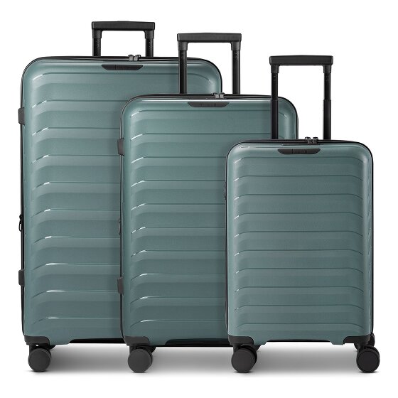 d&n Toronto 4 roues Set de valises 3 pièces avec soufflet d'extension