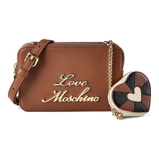 Love Moschino Heart Charm Sac à bandoulière Cuir véritable 20 cm