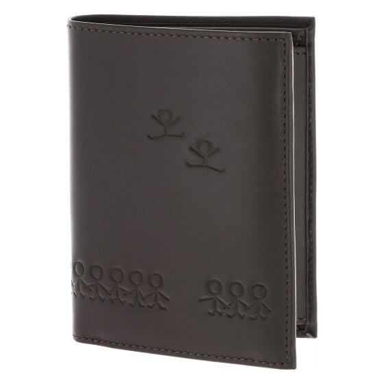 oxmox Leather Porte-monnaie Protection RFID Cuir véritable 10 cm