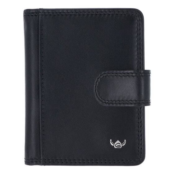 Golden Head Polo Étui pour cartes de crédit Protection RFID Cuir véritable 8 cm