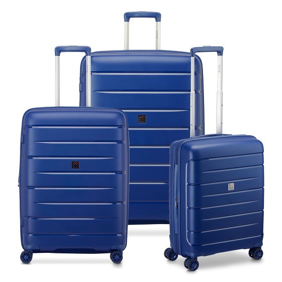 MODO by Roncato Starlight 3.0 4 roulettes Set de valises 3 pièces avec soufflet d'extension