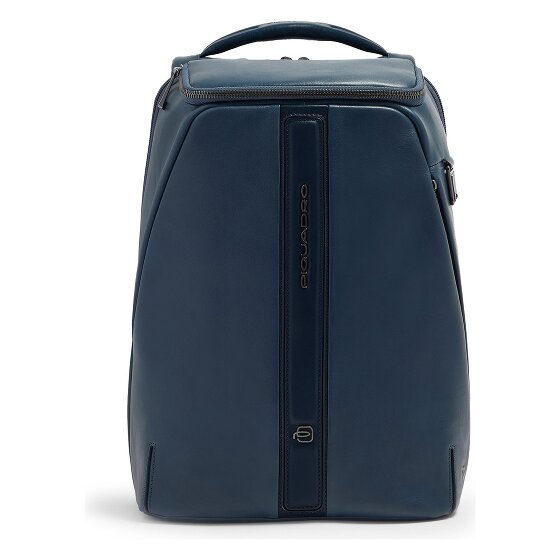 Piquadro Victor Daypack Cuir véritable 40 cm Compartiment ordinateur