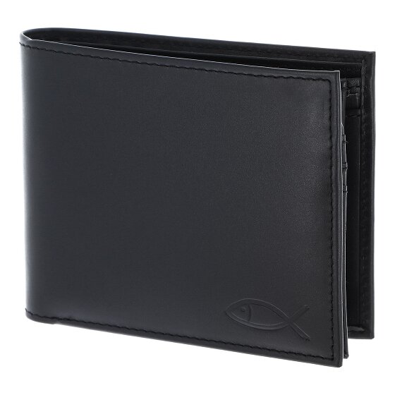 oxmox Leather Porte-monnaie Protection RFID Cuir véritable 12 cm