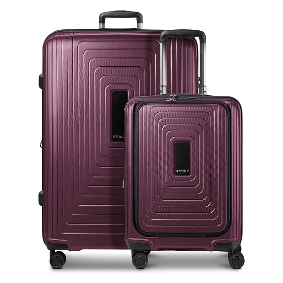 Redolz Essentials 14 Set de valises à 4 roulettes 2 pcs. compartiment pour ordinateur portable avec soufflet d'extension