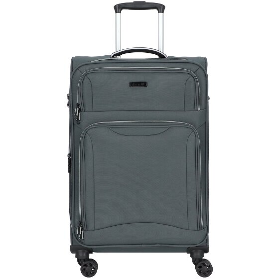 d&n Travel Line 9204 4 roues Valise cabine M 66 cm avec soufflet d'extension