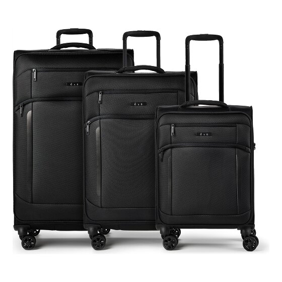 d&n Travel Line 9804 4 roues Set de valises 3 pièces avec soufflet d'extension