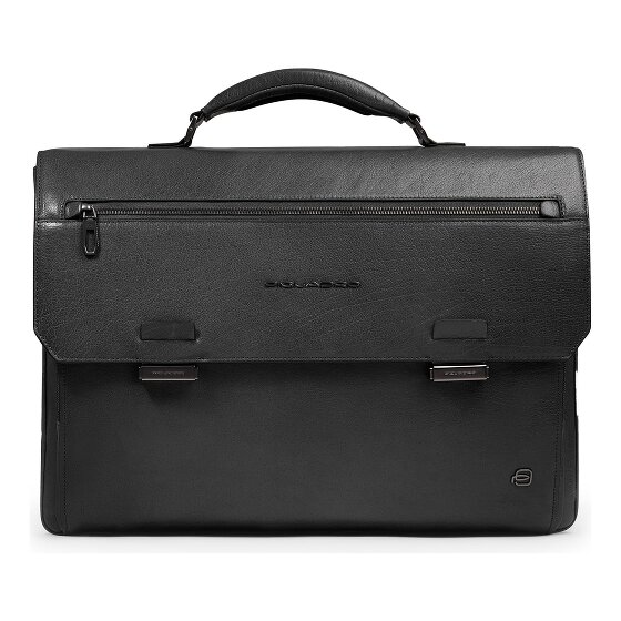 Piquadro Solm Attaché-case Cuir véritable 42 cm Compartiment ordinateur