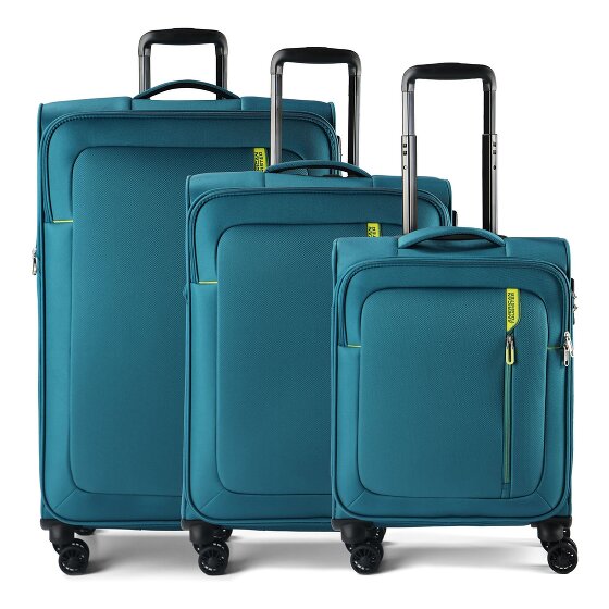 American Tourister Nitestream 4 roulettes Set de valises 3 pièces avec soufflet d'extension
