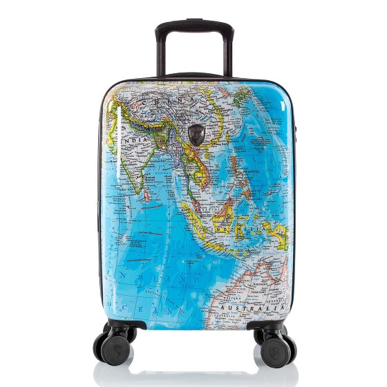 Heys Black Camo 4 roulettes Trolley de cabine S 53 cm avec soufflet d'extension