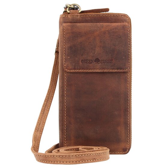 Greenburry Pochette Vintage pour téléphone portable RFID en cuir 8 cm