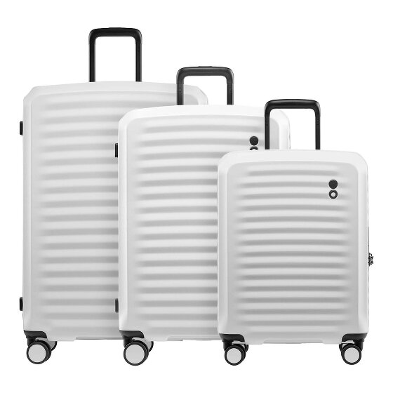 Echolac Oxygen 4 roulettes Set de valises 3 pièces avec soufflet d'extension