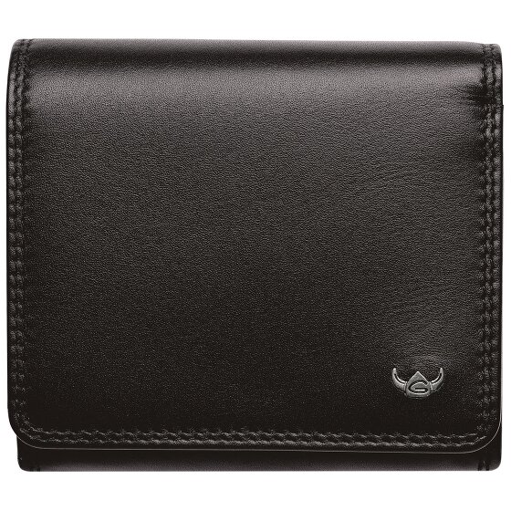 Golden Head Polo Porte-monnaie Protection RFID Cuir véritable 10 cm