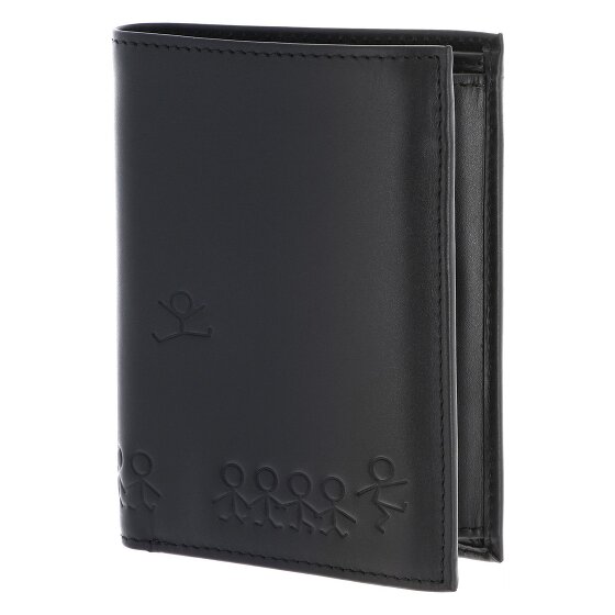oxmox Leather Porte-monnaie Protection RFID Cuir véritable 13 cm