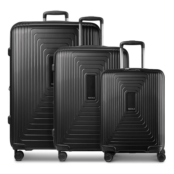 Redolz Essentials 14 4 roues Set de valises 3 pièces avec soufflet d'extension