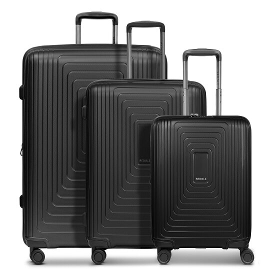 Redolz Essentials 14 4 roulettes Set de valises 3 pièces avec soufflet d'extension