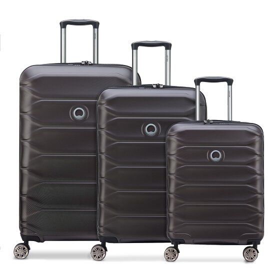 Delsey Paris Meteor 4 roulettes Set de valises 3 pièces avec soufflet d'extension
