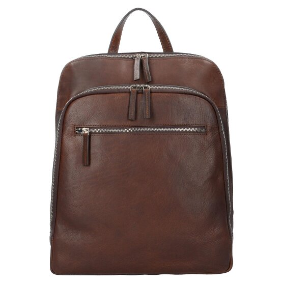 Leonhard Heyden Roma sac à dos en cuir 40 cm compartiment pour ordinateur portable