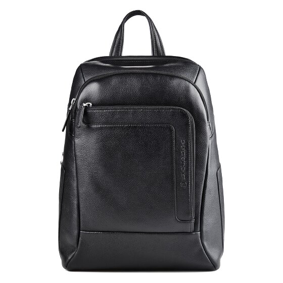 Piquadro Daypack Cuir véritable 39 cm Compartiment ordinateur