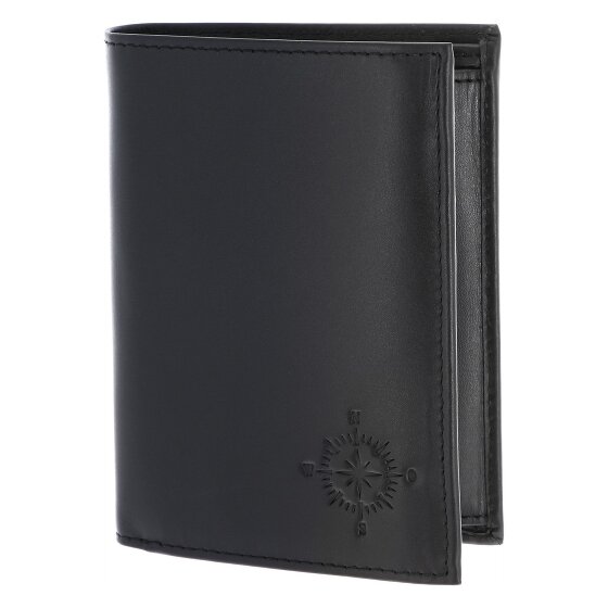 oxmox Leather Porte-monnaie Protection RFID Cuir véritable 13 cm