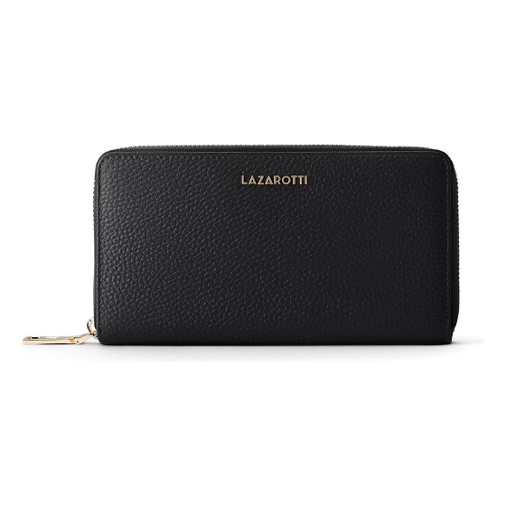 Lazarotti Bologna Leather XL Porte-monnaie zip-around en cuir 19 cm