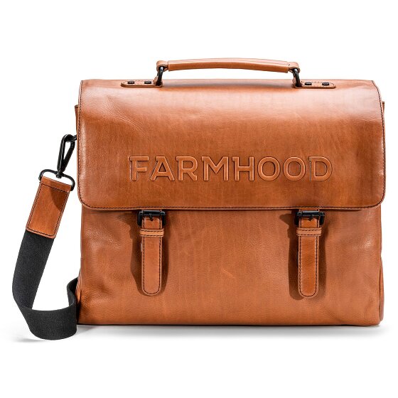 Farmhood Porte-documents Memphis XXL 3 compartiments cuir 39 cm