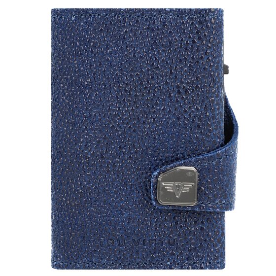 Tru Virtu Click & Slide Porte-cartes de crédit Porte-monnaie RFID en cuir 6,5 cm